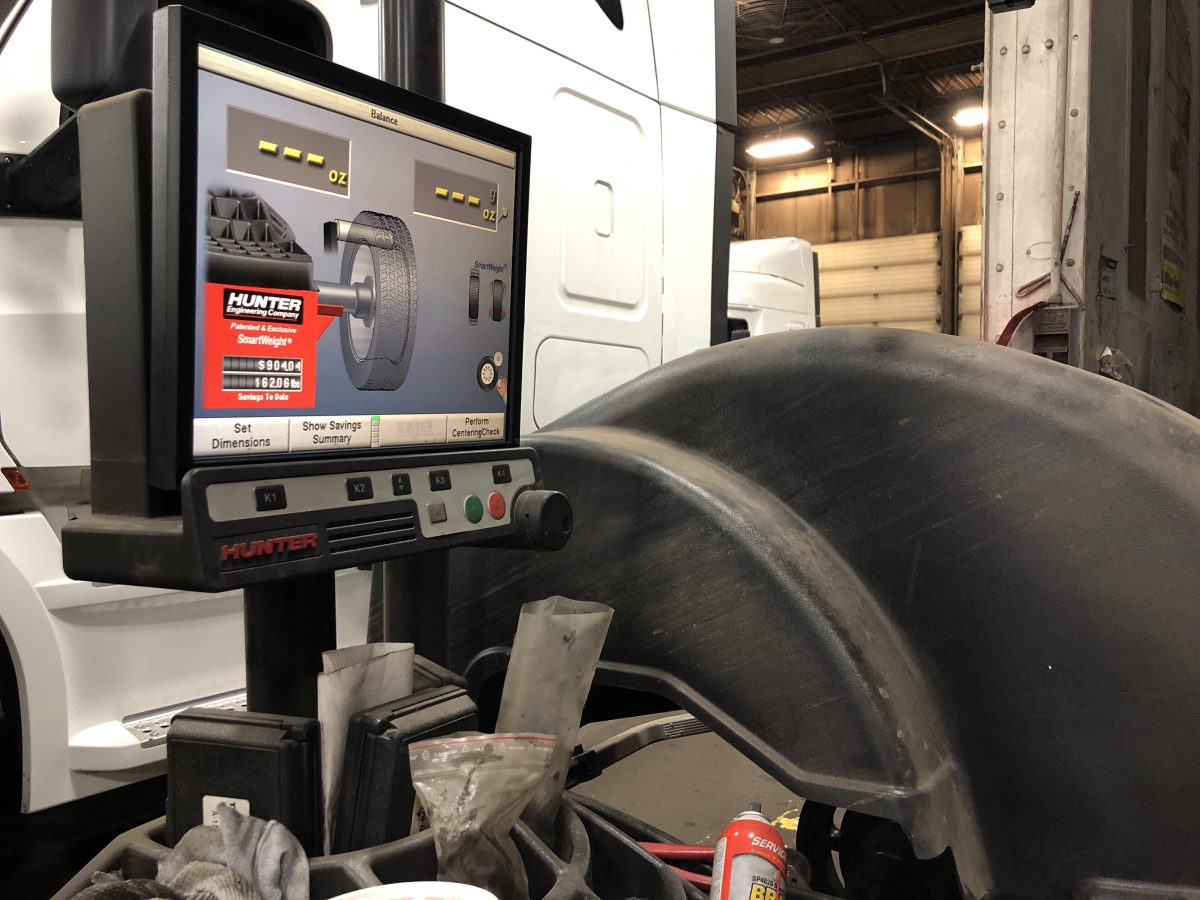 Semi-Truck Tire Balancing